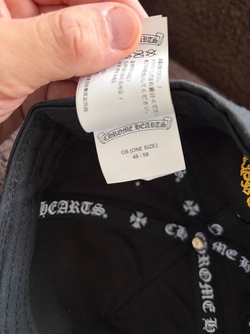 CHROME HEARTS ブラックキャップ　クロムハーツ　帽子