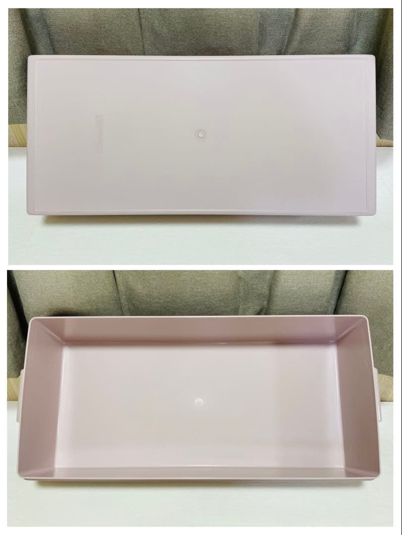 美品/4個セット/タッパーウェア/ロングスーパーケース/ピンク/収納/衣装ケース