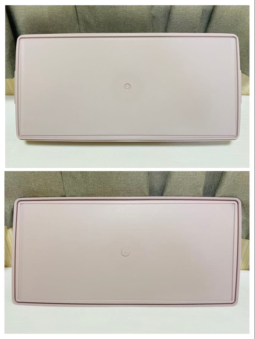 美品/4個セット/タッパーウェア/ロングスーパーケース/ピンク/収納/衣装ケース