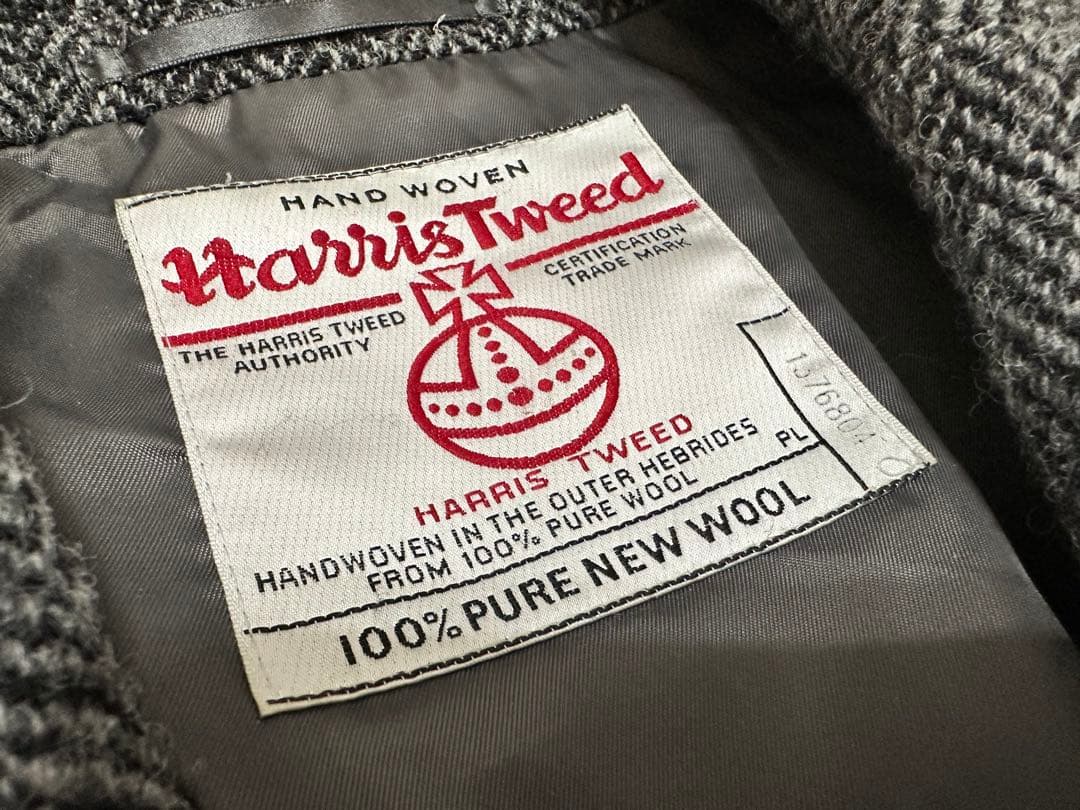★ アーバンリサーチ ハリスツイード テーラード ジャケット グレー S メンズ