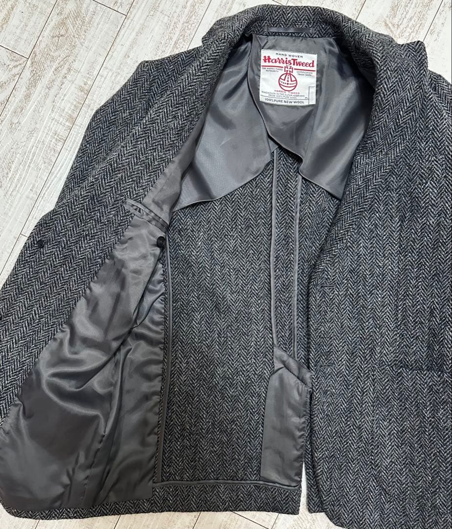 ★ アーバンリサーチ ハリスツイード テーラード ジャケット グレー S メンズ