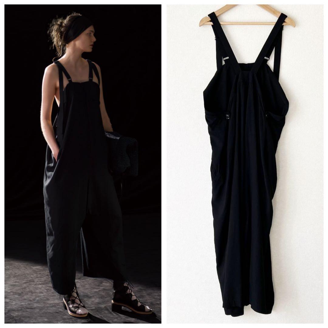 Y'S 21SS ヨウジヤマモト サスペンダーオールインワン ブラック