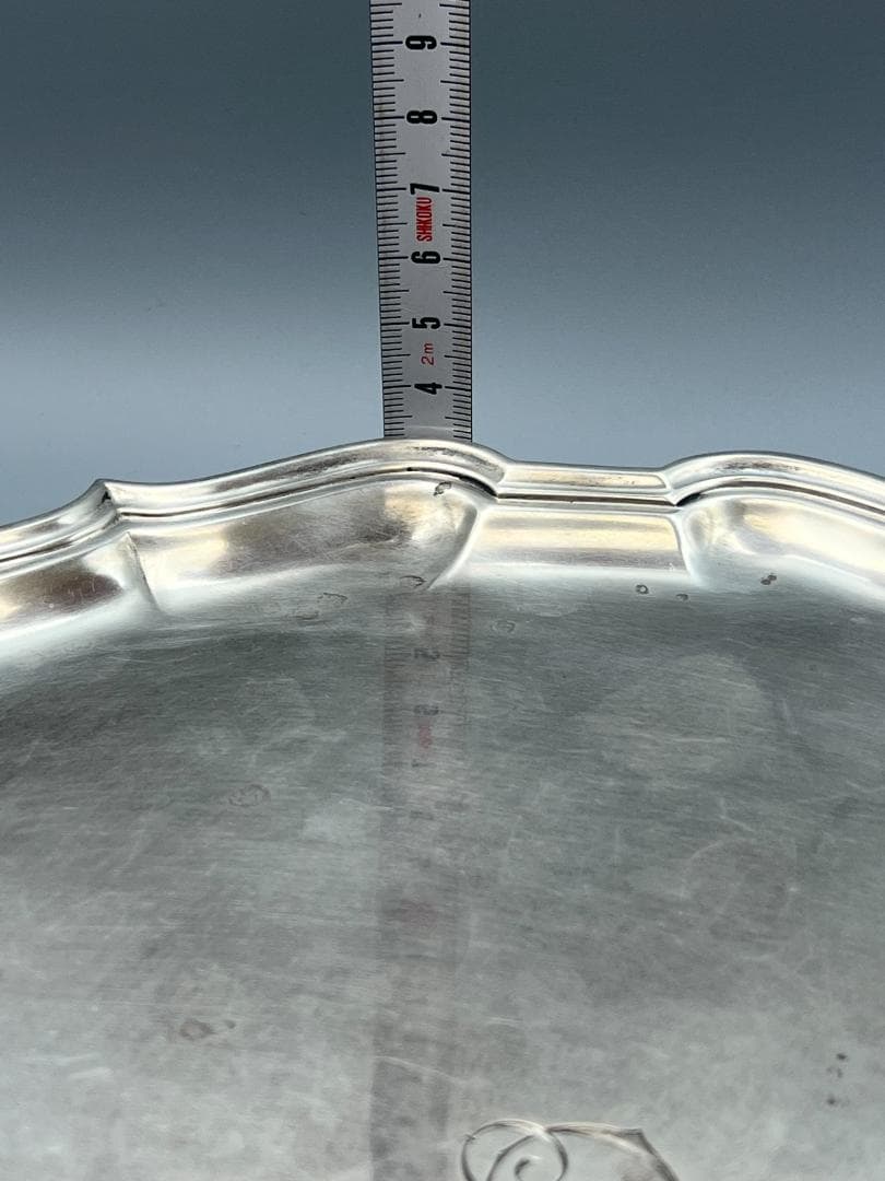 マッピン&ウェッブ／純銀 スターリングシルバー／トレイ　重612g