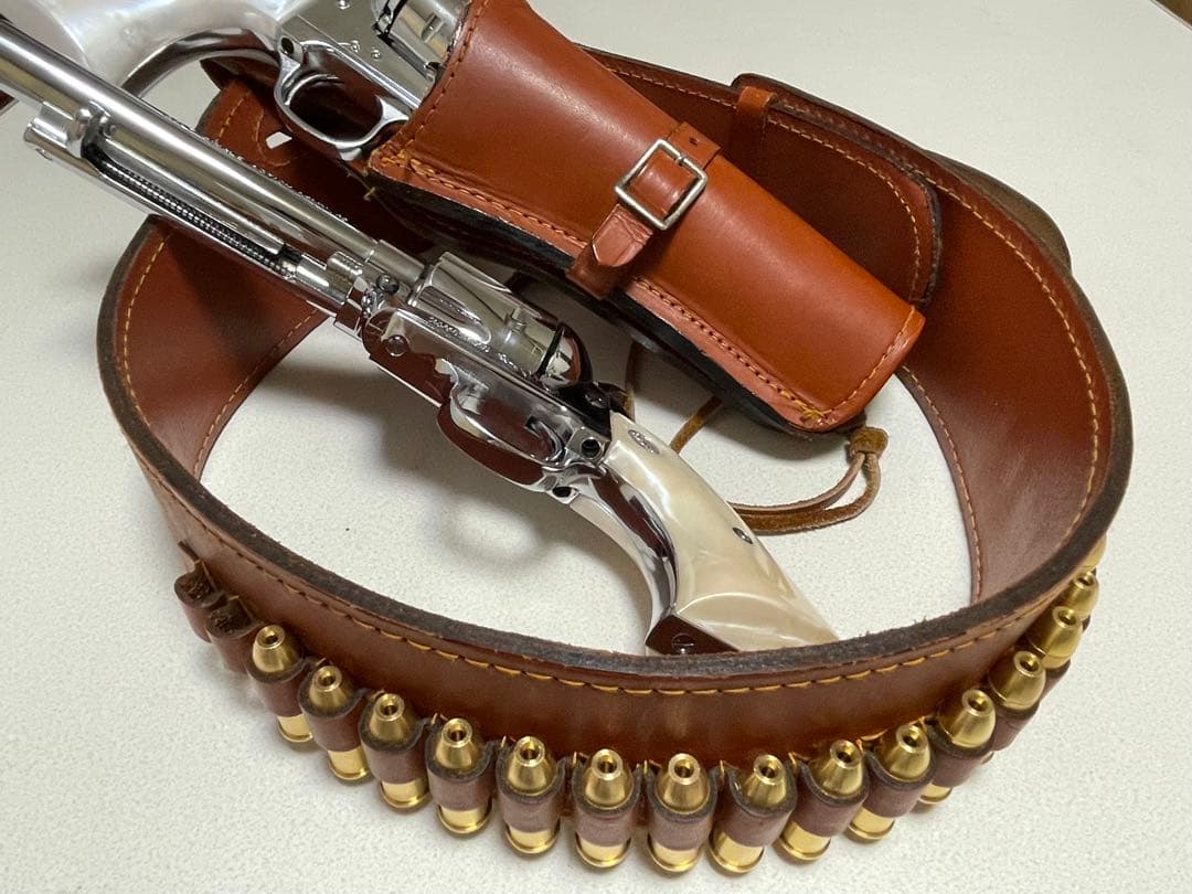 個人装備 Western leather gun belt