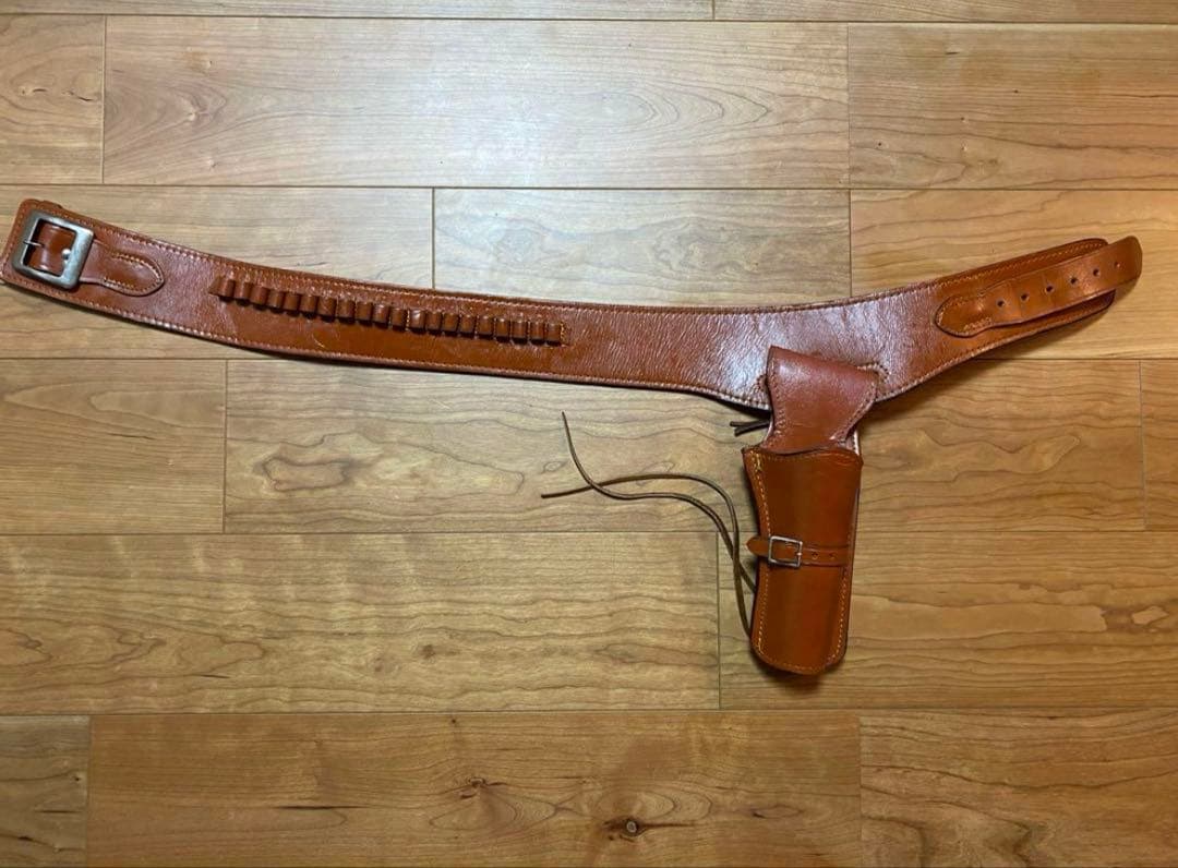 個人装備 Western leather gun belt