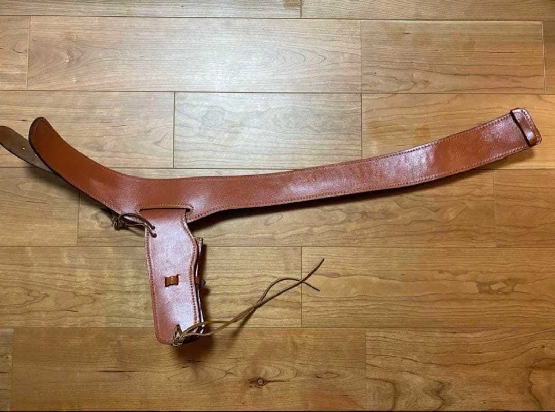 個人装備 Western leather gun belt