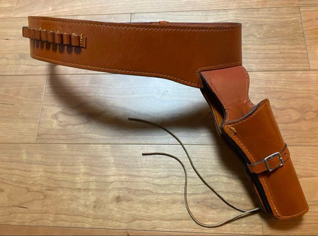 個人装備 Western leather gun belt