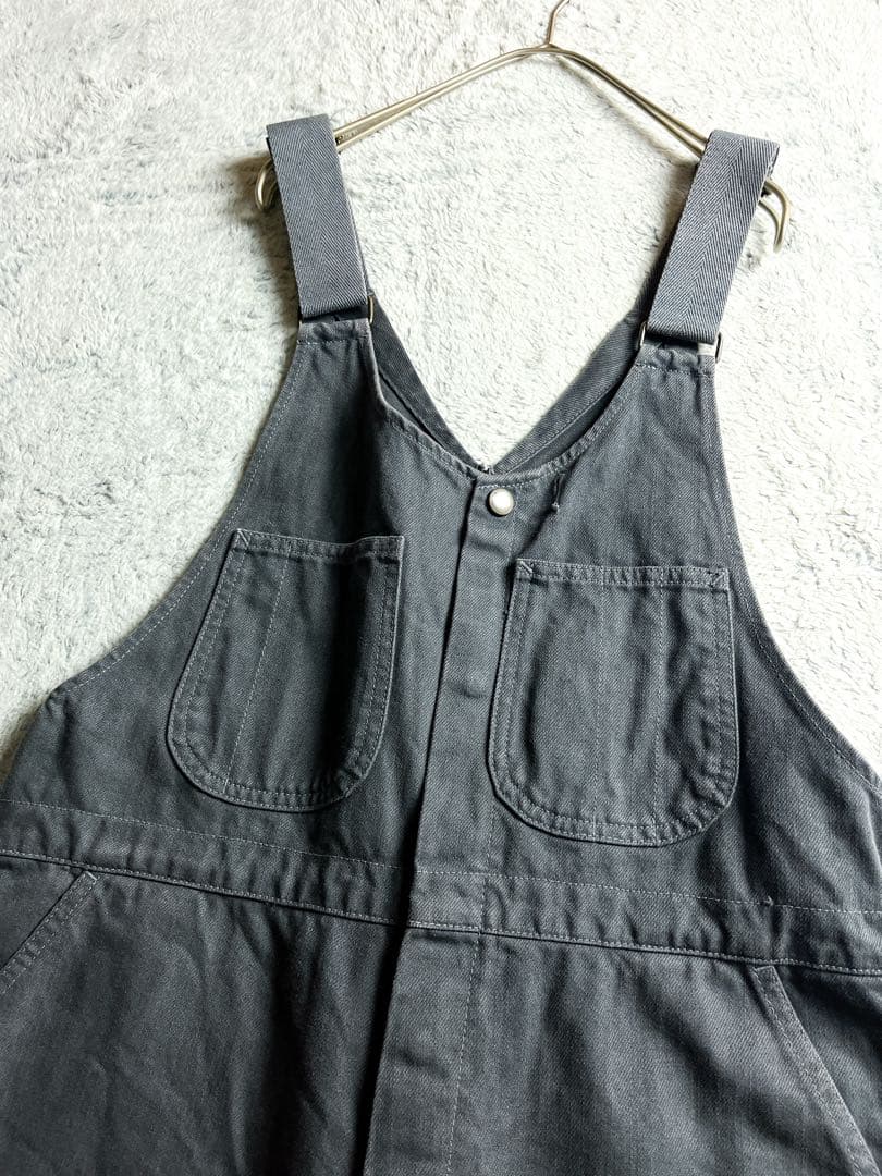 【Veritecoeur】綿100% スナップボタンオーバーオール サロペット