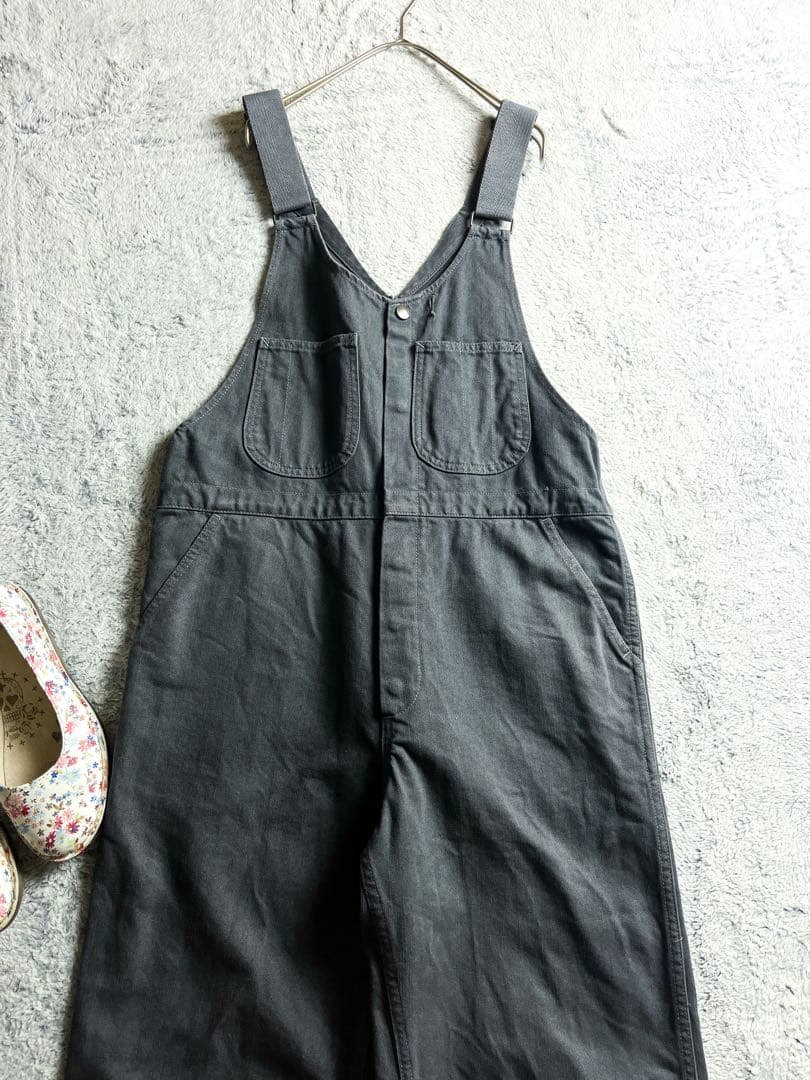 【Veritecoeur】綿100% スナップボタンオーバーオール サロペット