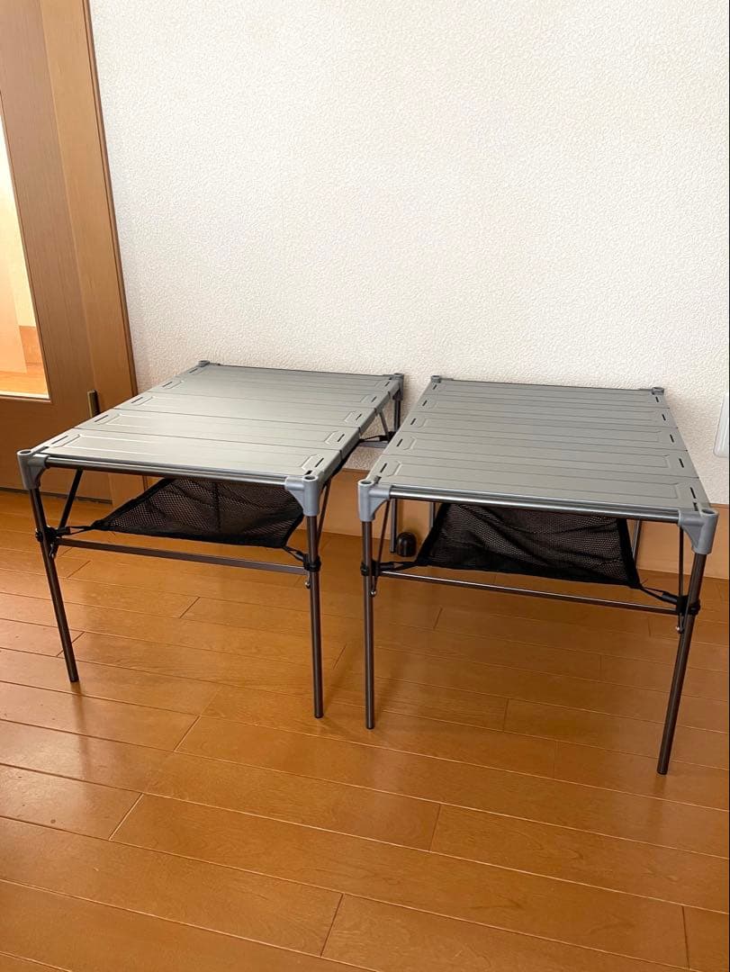 GUAPO 折りたたみテーブル 2個＋連結用天板 セット