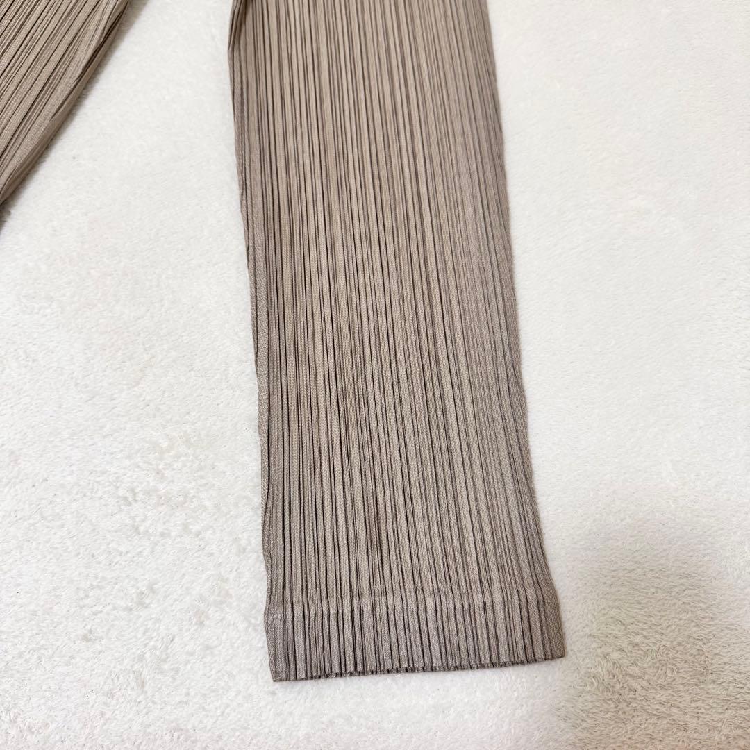 極美品✨PLEATS PLEASE プリーツ　七部丈　ベージュ　ボトムス