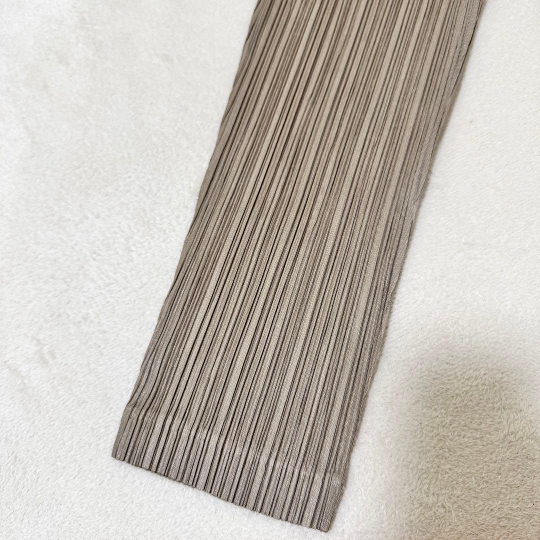 極美品✨PLEATS PLEASE プリーツ　七部丈　ベージュ　ボトムス