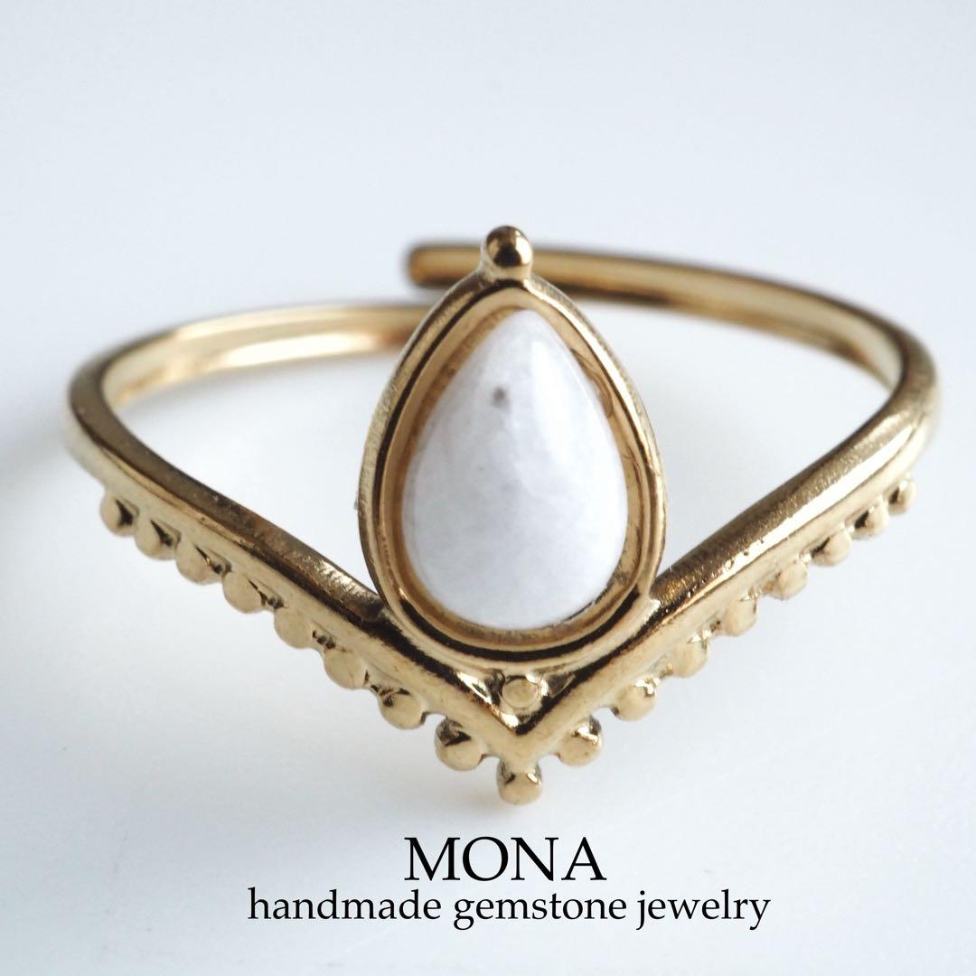 【TOMO】ハーキマーダイヤモンドのスライダーチェーンブレスレット