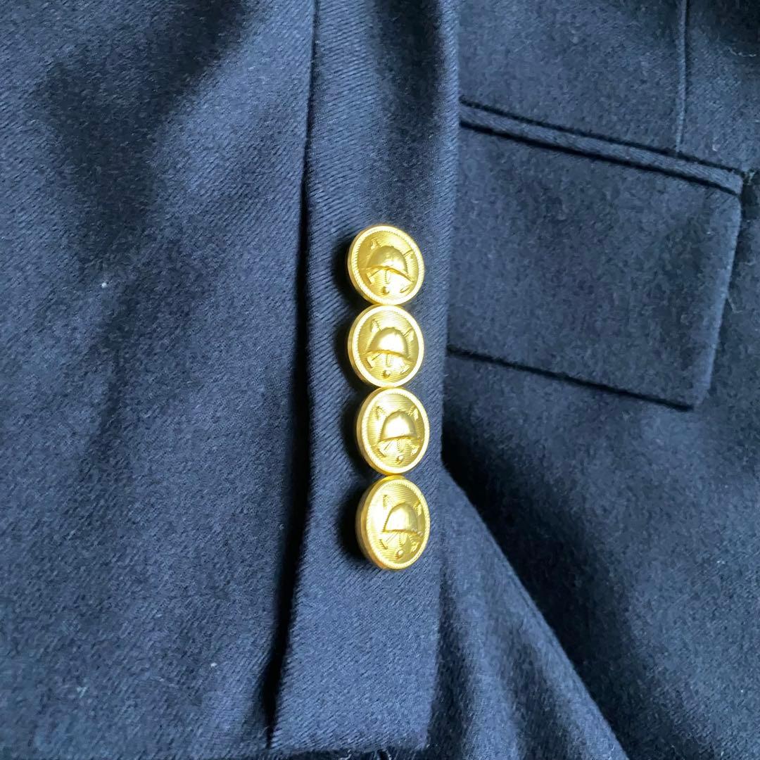 【冠婚葬祭】Ralph Lauren 金ボタン 紺ブレ　160 セットアップ人気