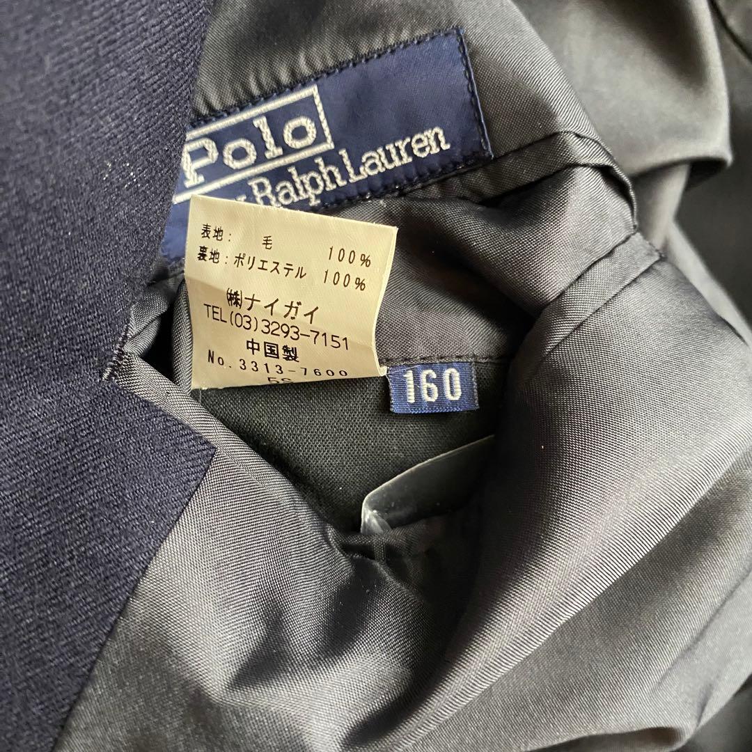 【冠婚葬祭】Ralph Lauren 金ボタン 紺ブレ　160 セットアップ人気