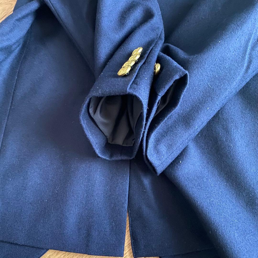 【冠婚葬祭】Ralph Lauren 金ボタン 紺ブレ　160 セットアップ人気