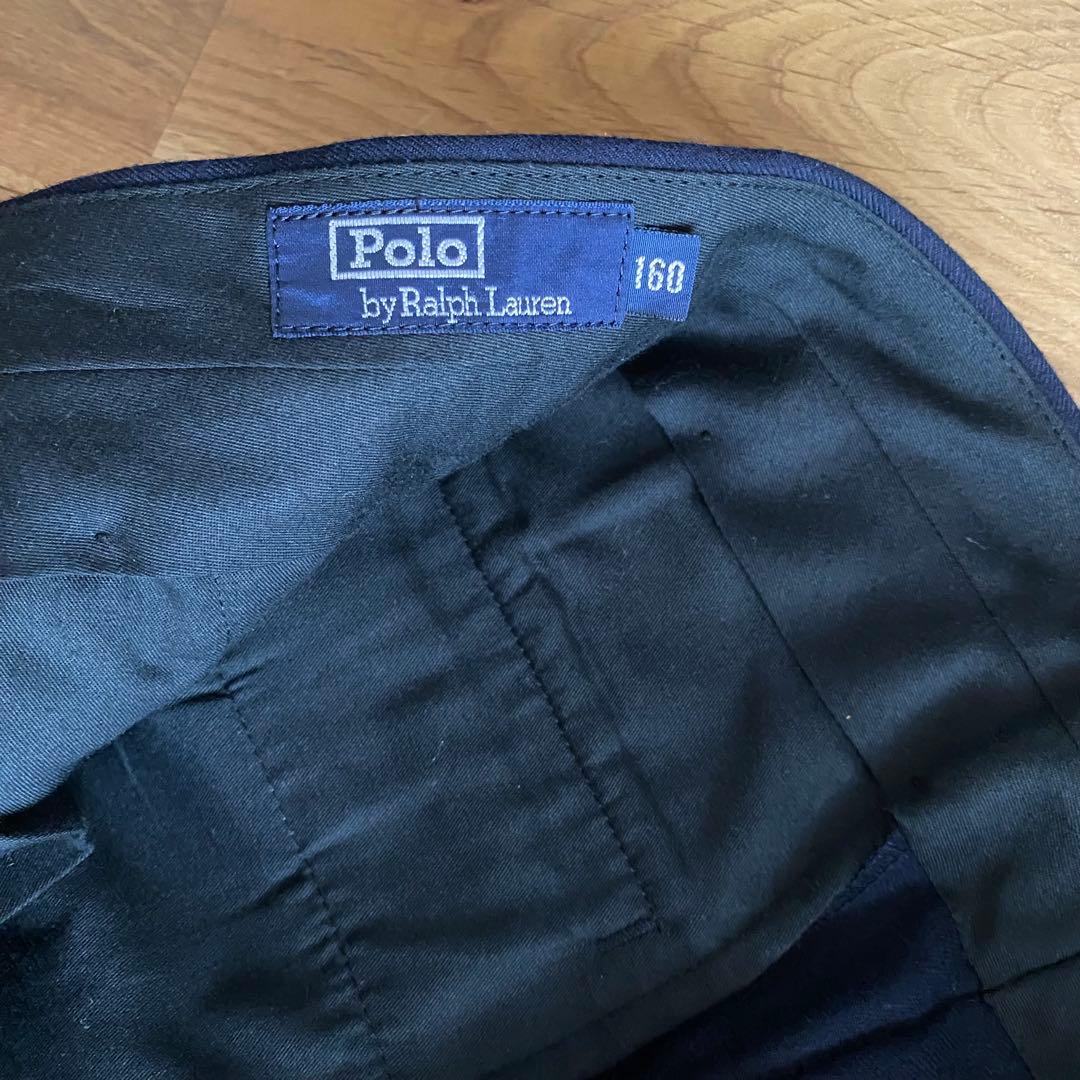 【冠婚葬祭】Ralph Lauren 金ボタン 紺ブレ　160 セットアップ人気