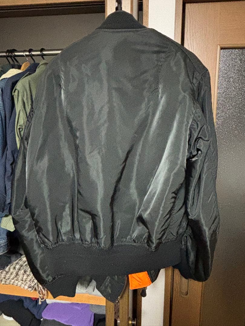 ALPHA usa製 90s ブラック MA-1 フライトジャケット L