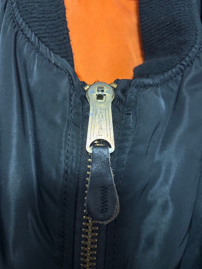 ALPHA usa製 90s ブラック MA-1 フライトジャケット L