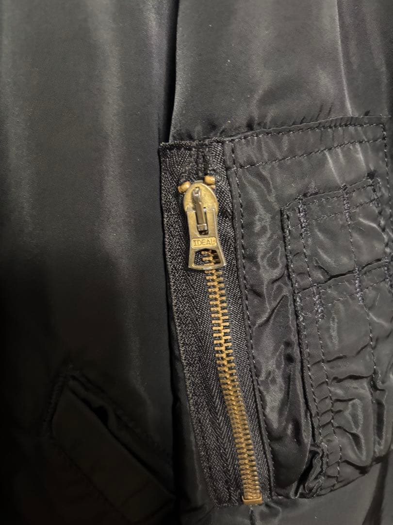 ALPHA usa製 90s ブラック MA-1 フライトジャケット L