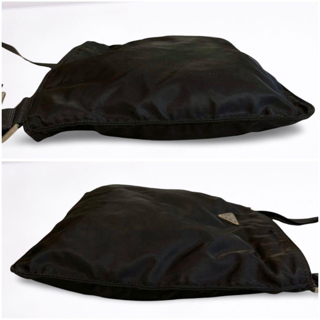 【正規品】プラダ PRADA ナイロン ショルダーバッグ 黒 三角ロゴ 男女兼用