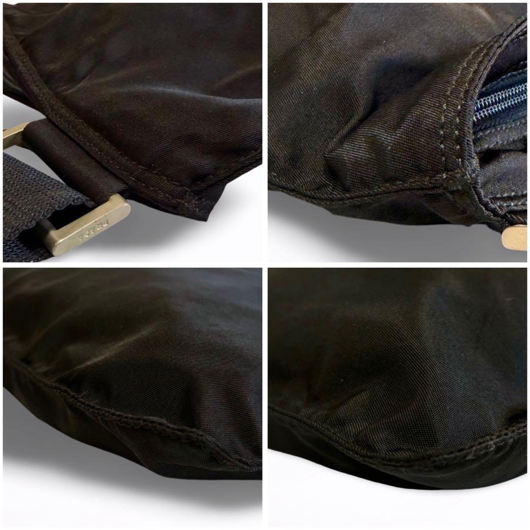 【正規品】プラダ PRADA ナイロン ショルダーバッグ 黒 三角ロゴ 男女兼用