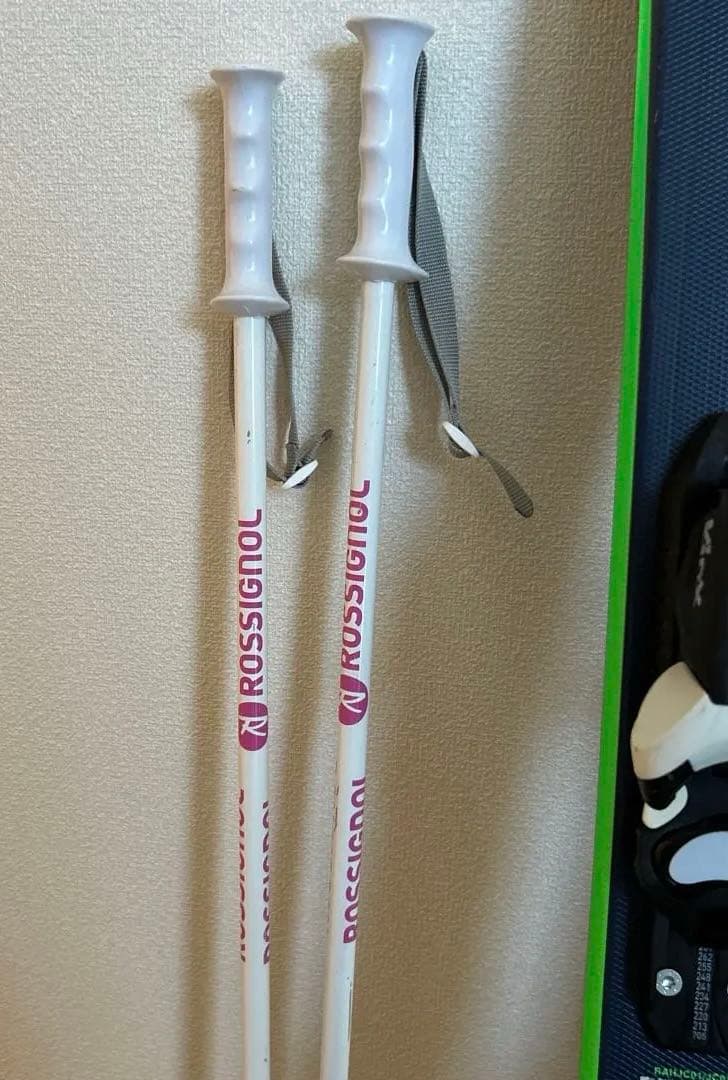 子供スキー３点セット　 ロシニョール 板140cm ジュニア　ブーツ　ストック