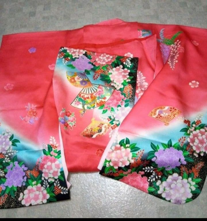 美品【七五三3～5歳女の子】振袖セット