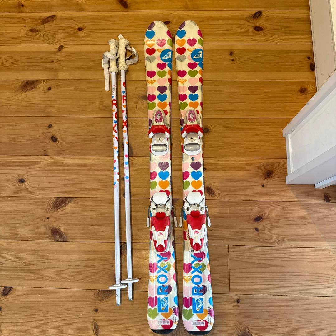 ROXY子供用スキー3点セット■板100