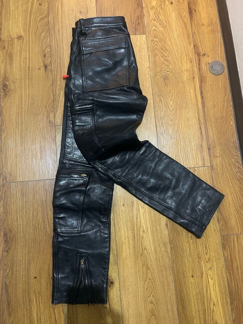 ハリス　HALIS original ZIPレザーパンツ 30〜32inch位