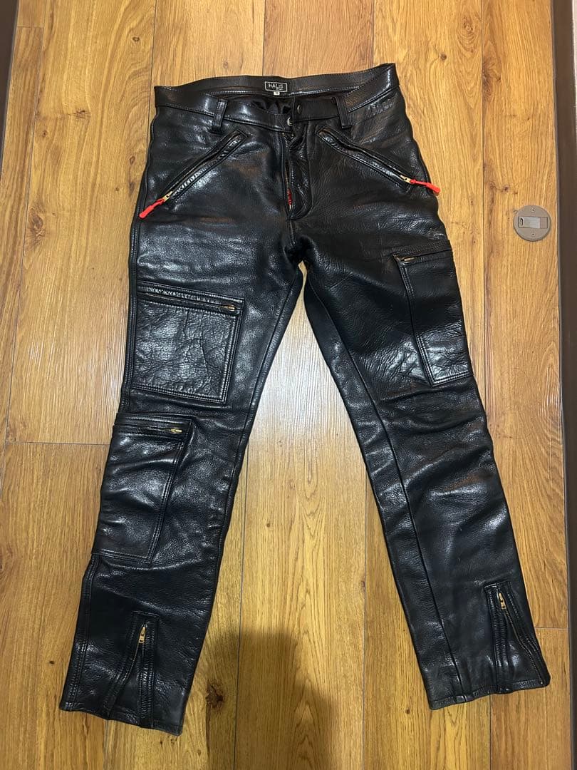 ハリス　HALIS original ZIPレザーパンツ 30〜32inch位
