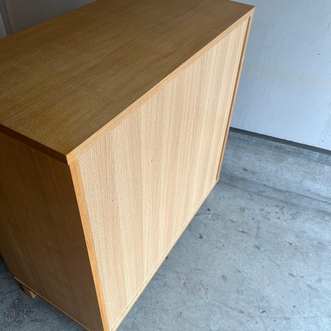 美品・廃盤希少★無印 木製チェスト・４段ワイド・タモ材 ナチュラル