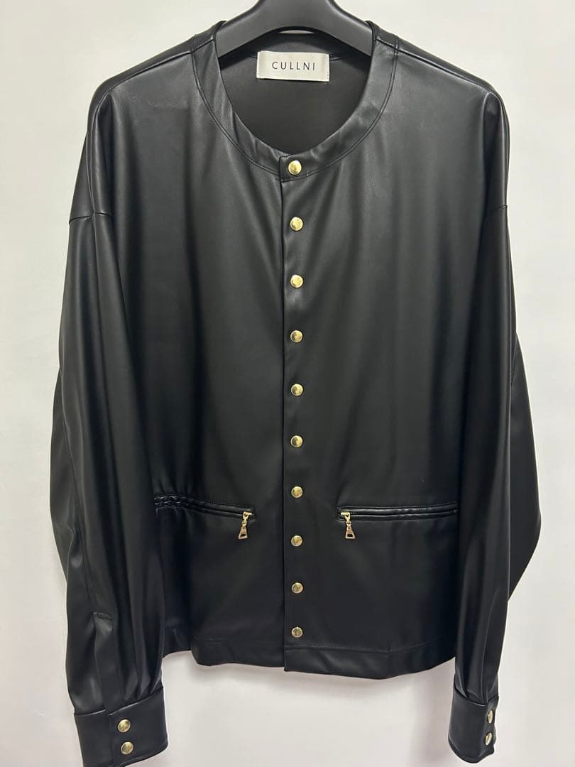 24ss CULLNI（クルニ） フェイクレザージャケット