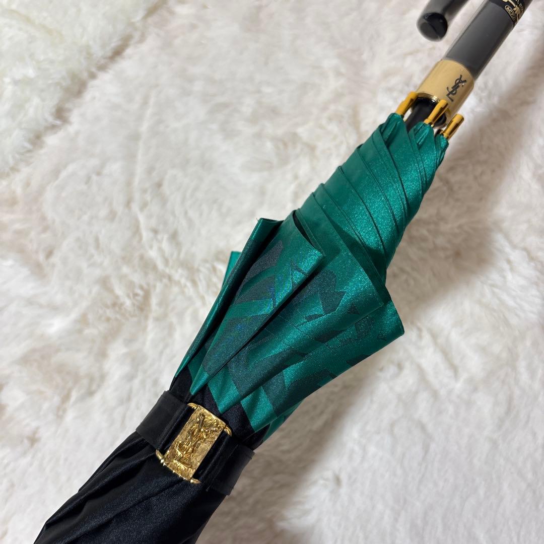 未使用保管品　YSL イヴ・サンローラン 雨傘　長傘
