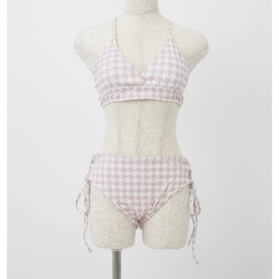 水着・ラッシュガード Lumignon Pink houndstooth swim wear
