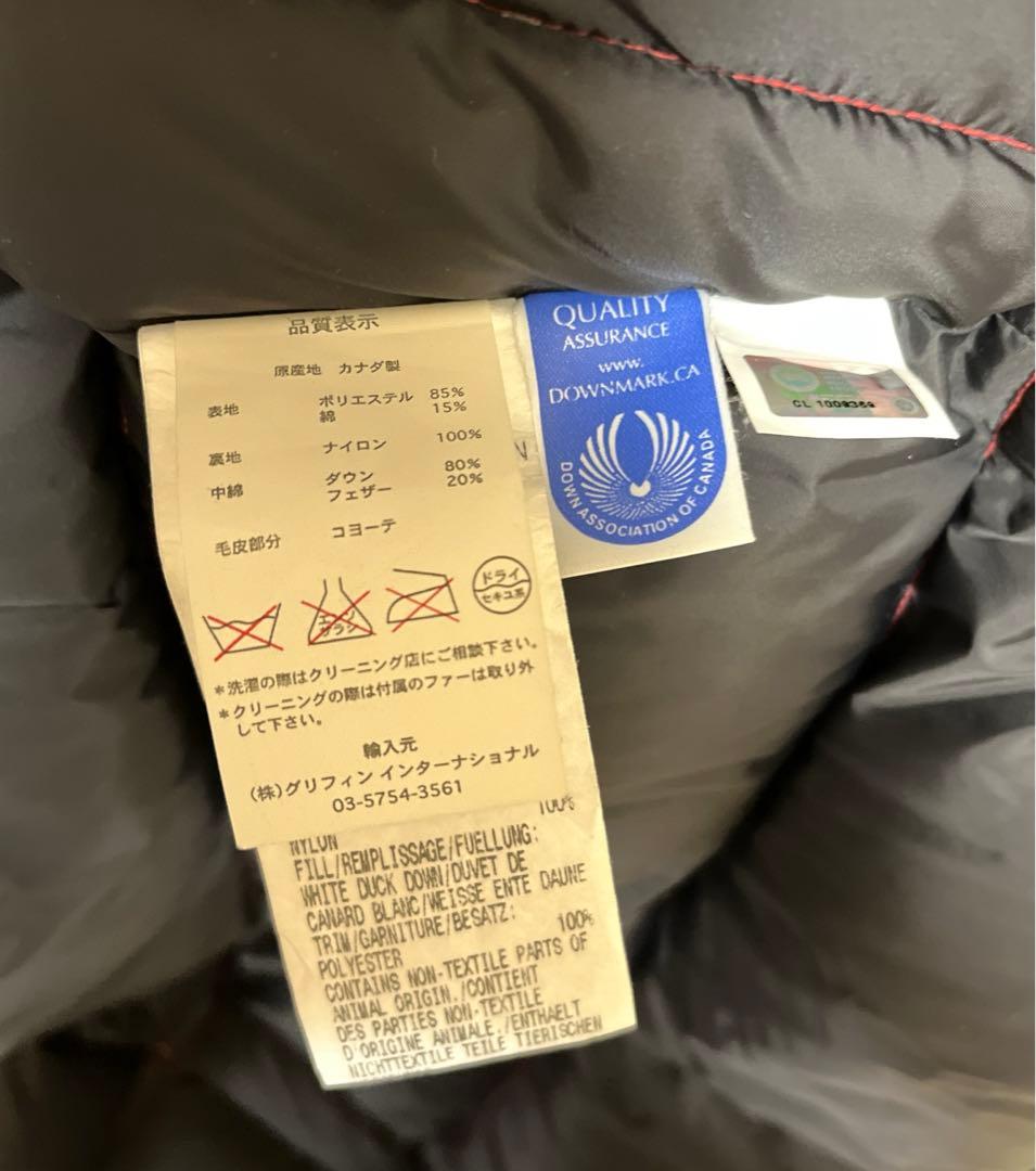 フリークスストア別注　カナダグース 赤 ダウンベスト S