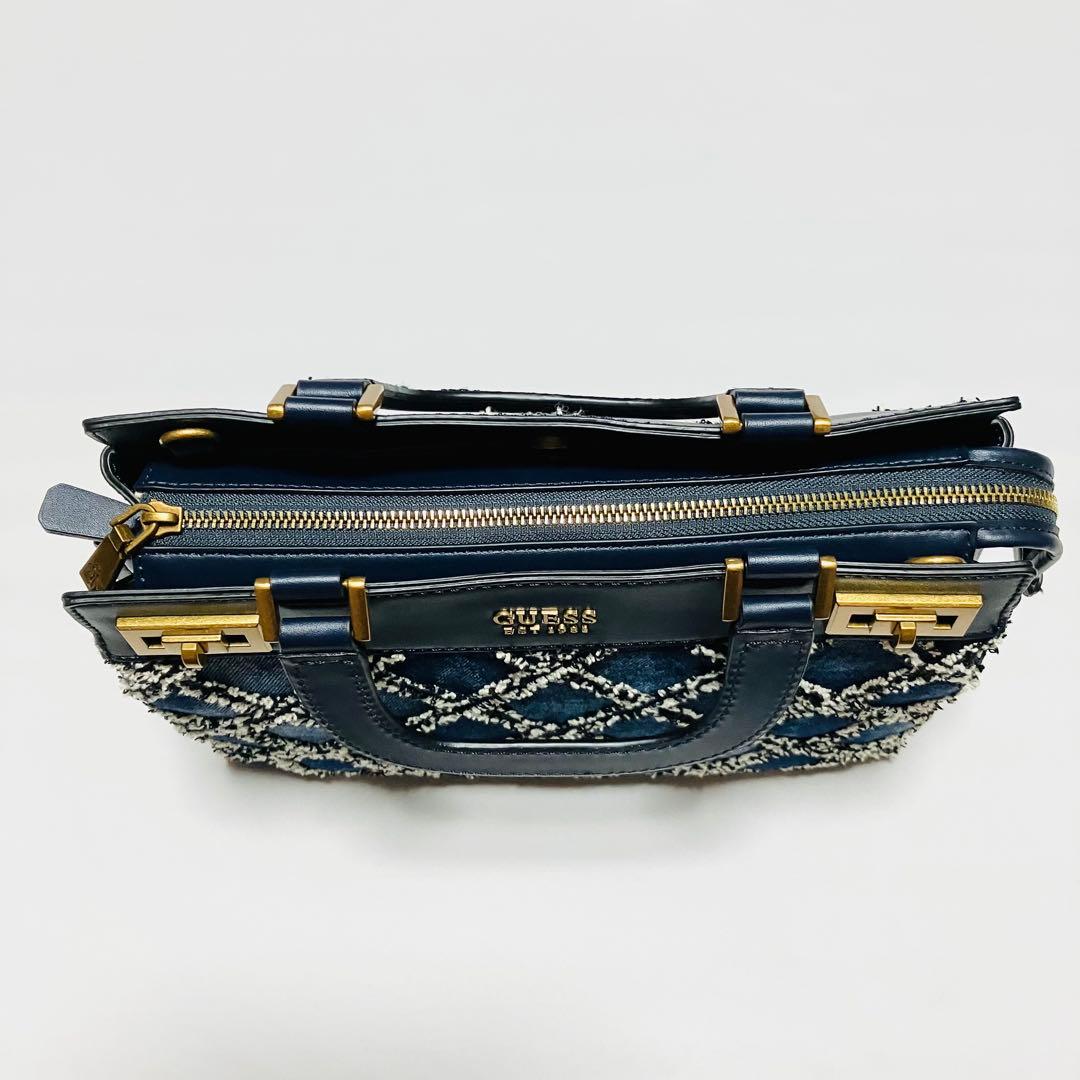 【未使用】ゲス GUESS デニム　ショルダーバッグ ハンドバッグ　2way