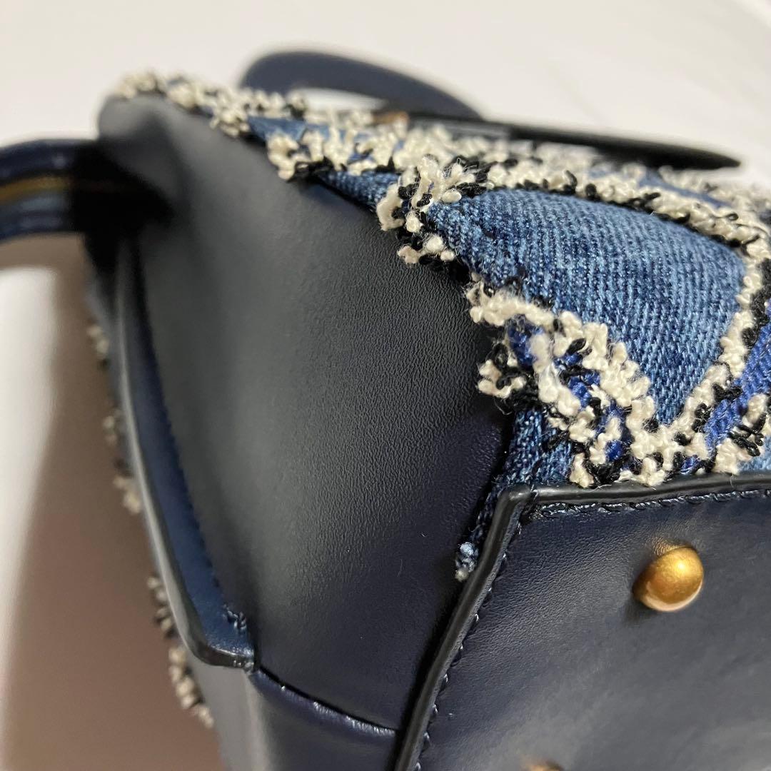 【未使用】ゲス GUESS デニム　ショルダーバッグ ハンドバッグ　2way