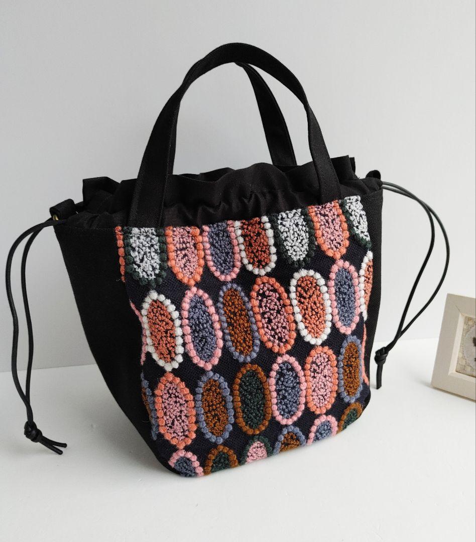 1点のみミナペルホネン 激レアtarte 小ぶり巾着バッグ ショルダーにも