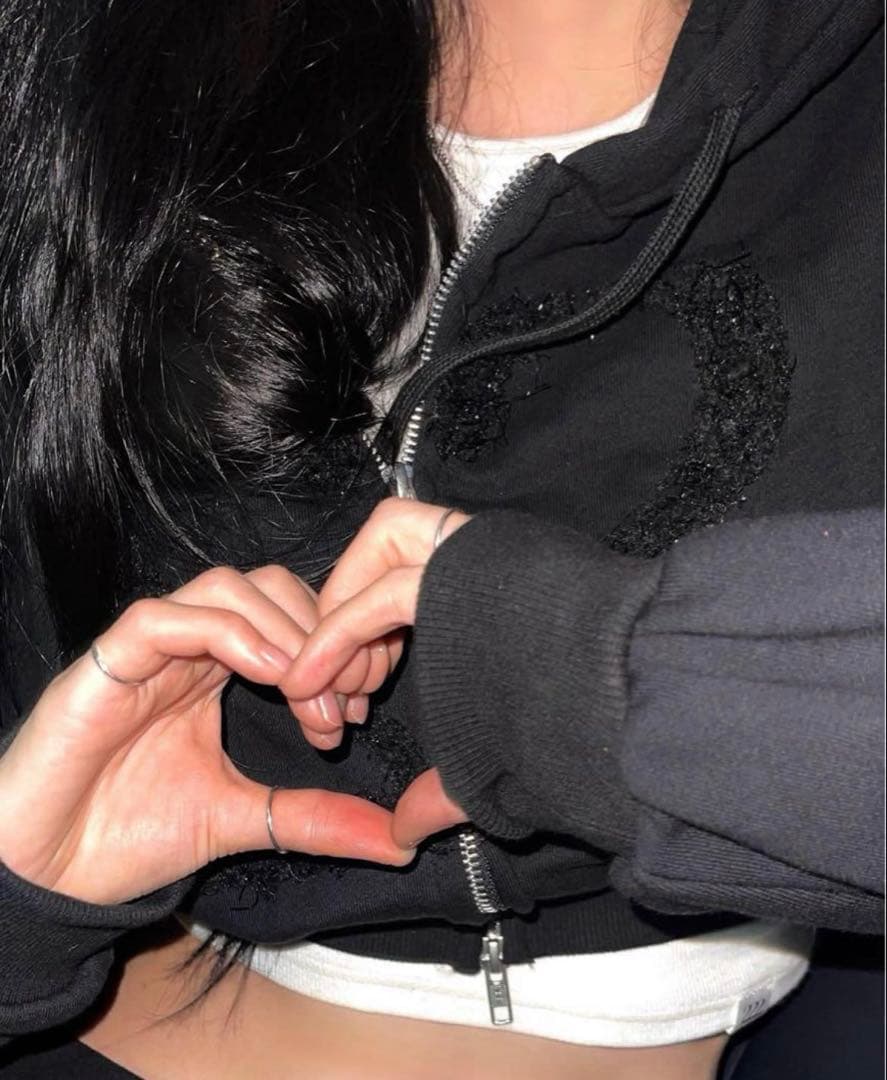 トップス 222 2twodul hoodie 002 (black)