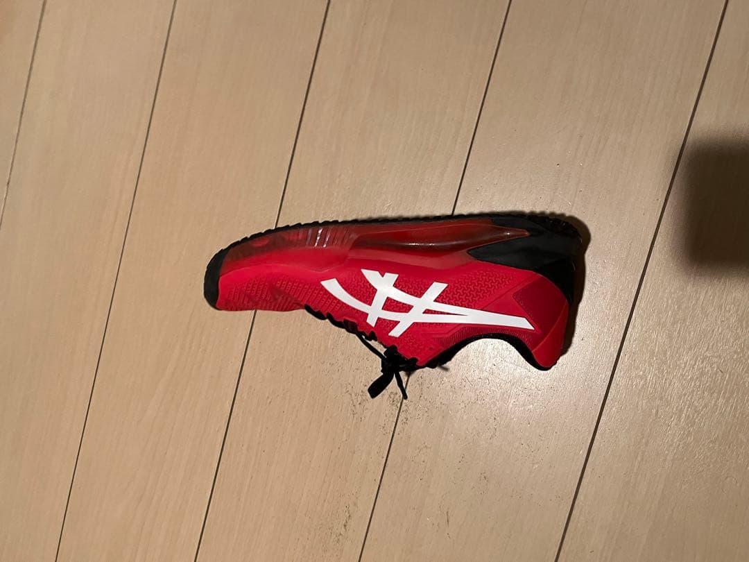 アシックス テニスシューズ レッド 26.5