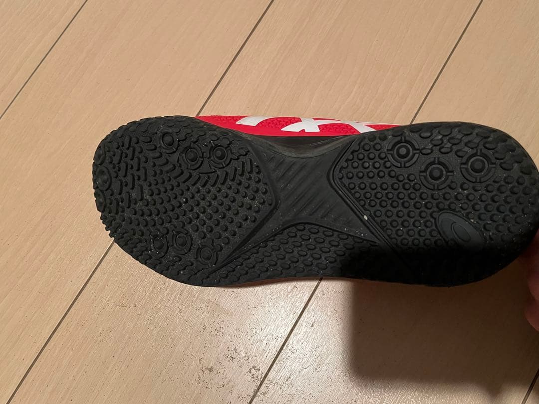 アシックス テニスシューズ レッド 26.5