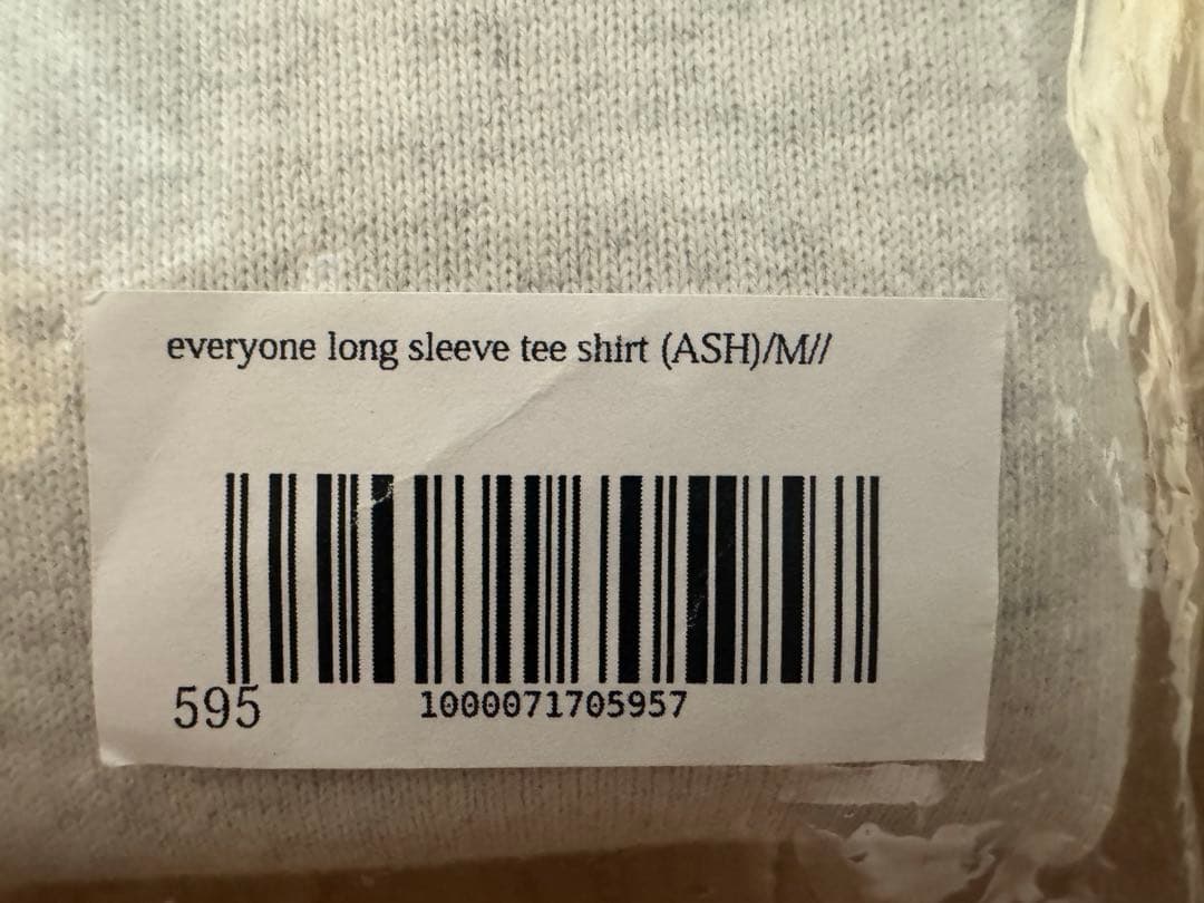 everyone j.30000 long sleeve TEE Mサイズ