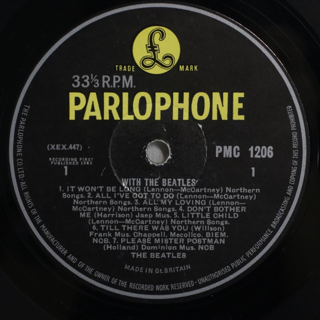 英LP With The Beatles UK盤 Mono 1stプレス KT