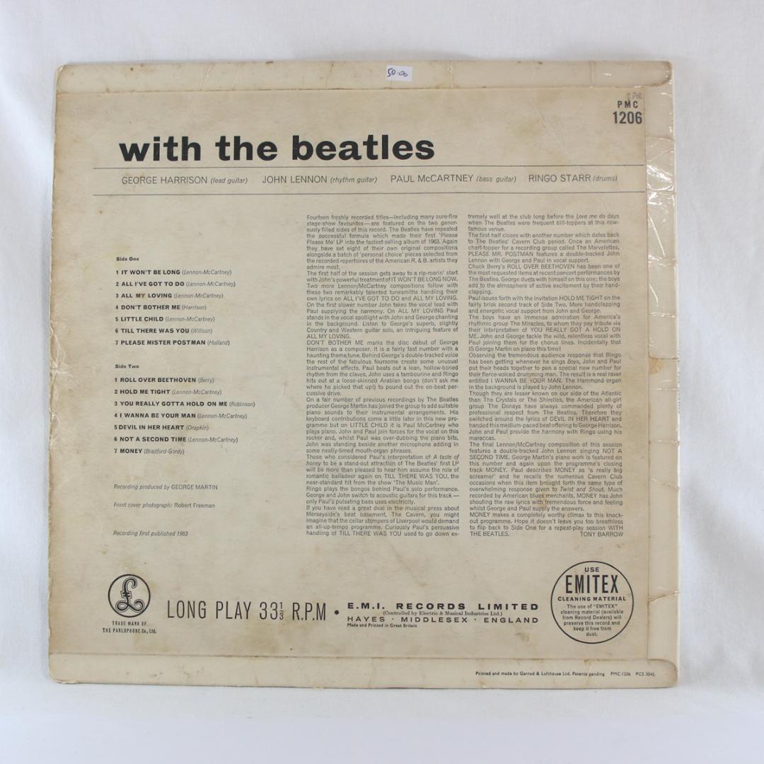 英LP With The Beatles UK盤 Mono 1stプレス KT