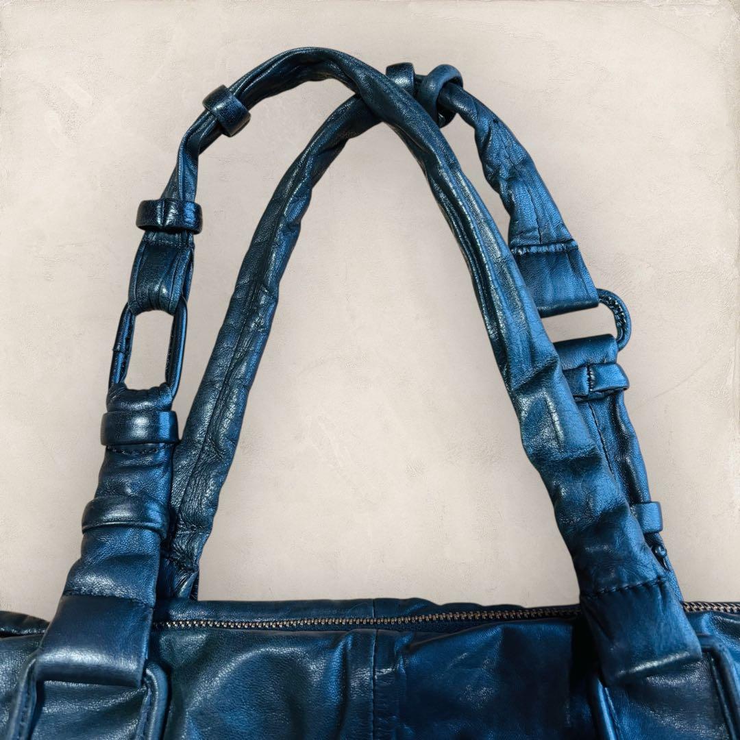 DIESEL ディーゼル ボストンバッグ レザー 黒