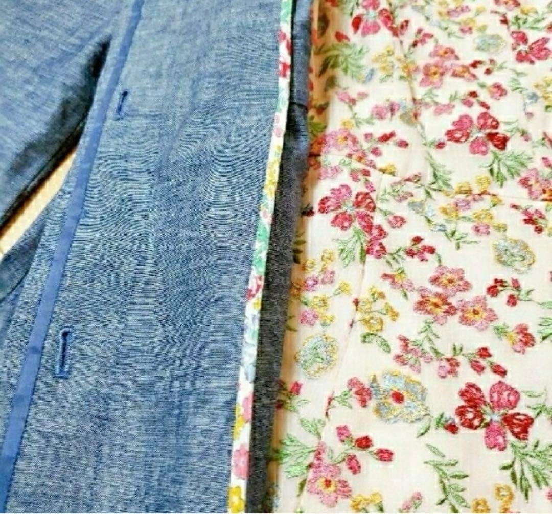 ミ*ゲ様 期間限定値下げ　美品　TOCCA　リバティコラボ　ノーカラーコート