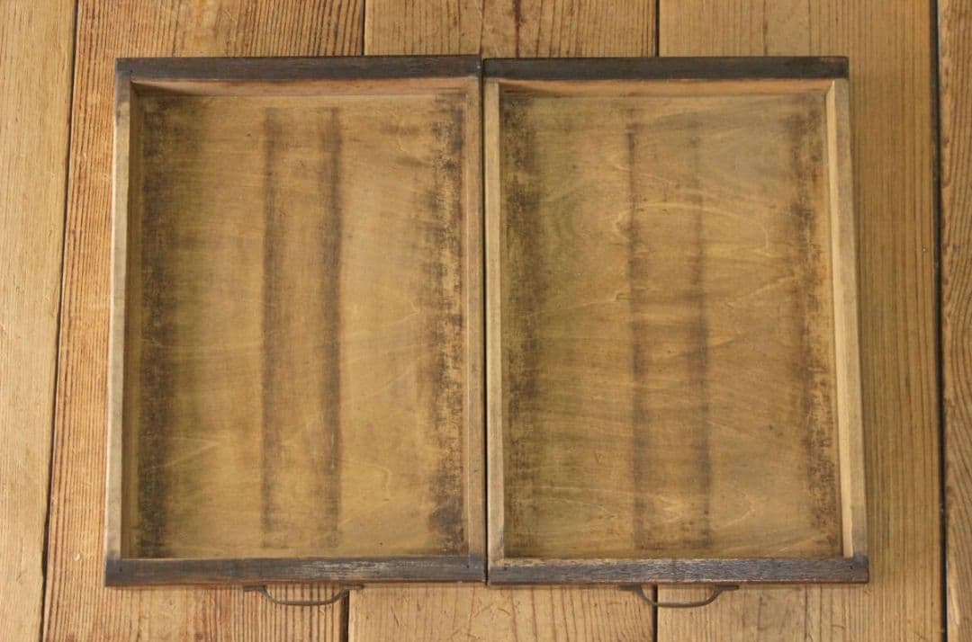 両面引き出し 抽斗 11杯 仕分け 書類 A4 小物入れ 木製 アンティーク英国