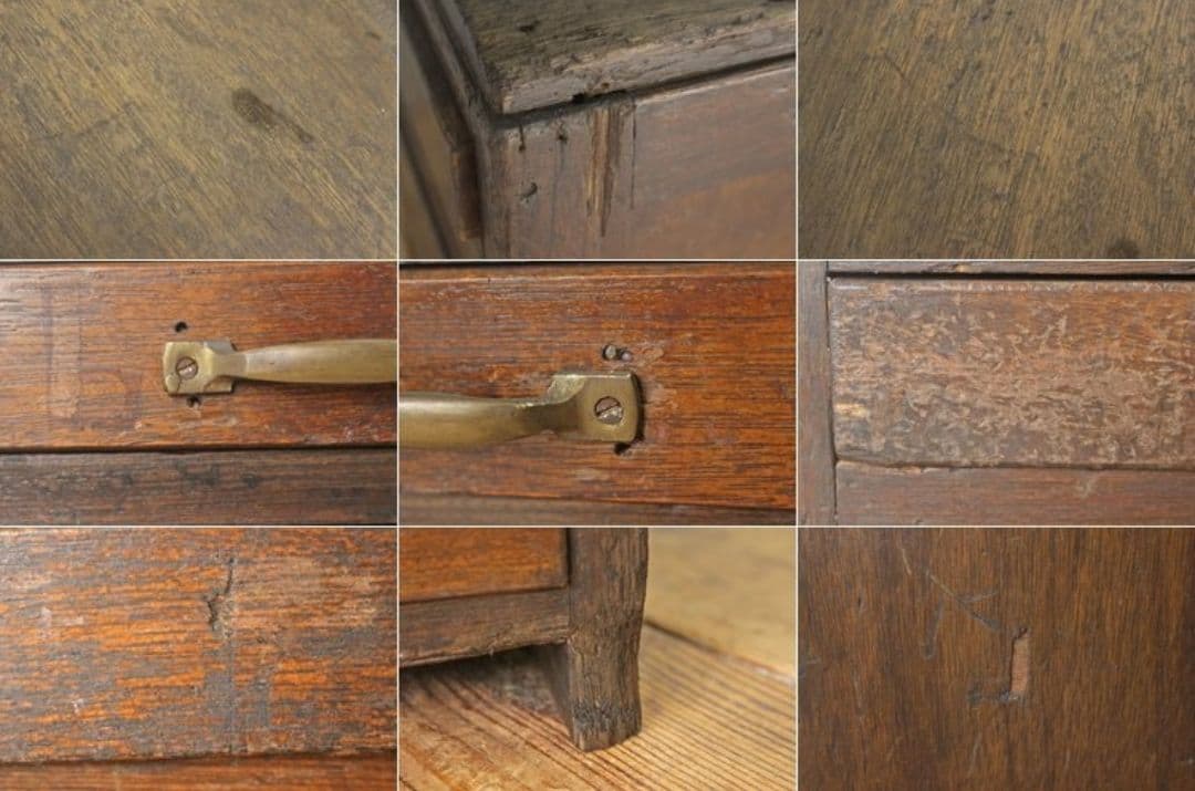 両面引き出し 抽斗 11杯 仕分け 書類 A4 小物入れ 木製 アンティーク英国