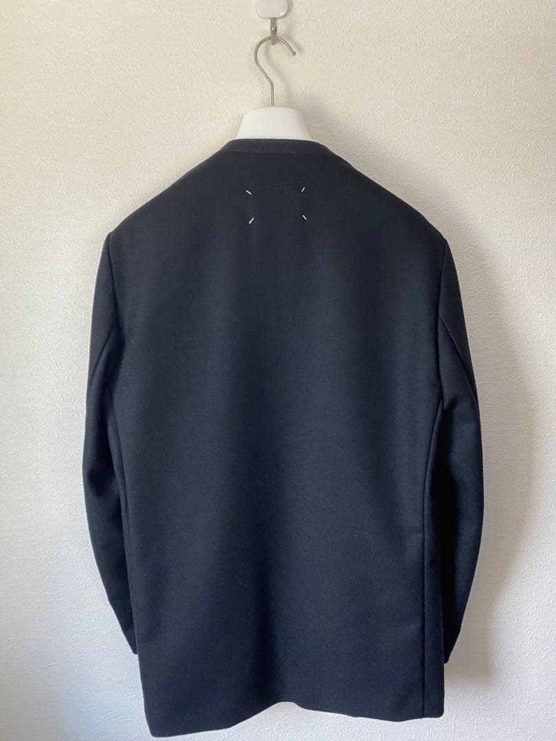 メゾンマルジェラ 16AW ノーカラージャケット 黒 サイズ48